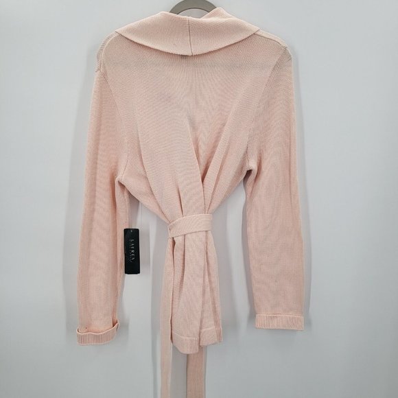 Lauren Ralph Lauren XL Bashful Pink Open Cardigan Moreton Hall Collection NWT - Picture 2 of 9